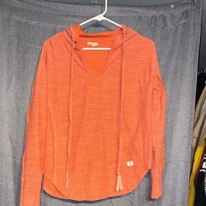 Lagaci Vibrant Orange Hoodie Sweatshirt